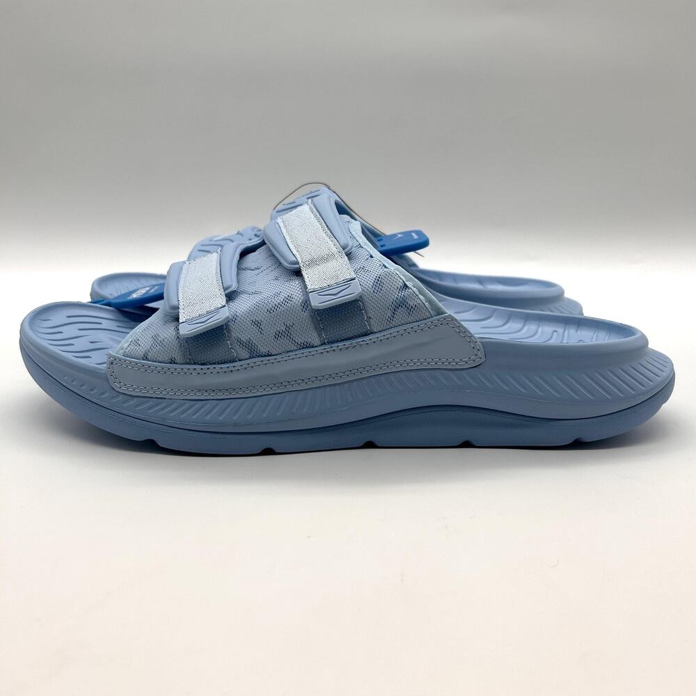New HOKA Ora Luxe Shoes Men Size 14 Summer Song Ice Flow Recovery Slides 1134150 - Picture 2 of 7
